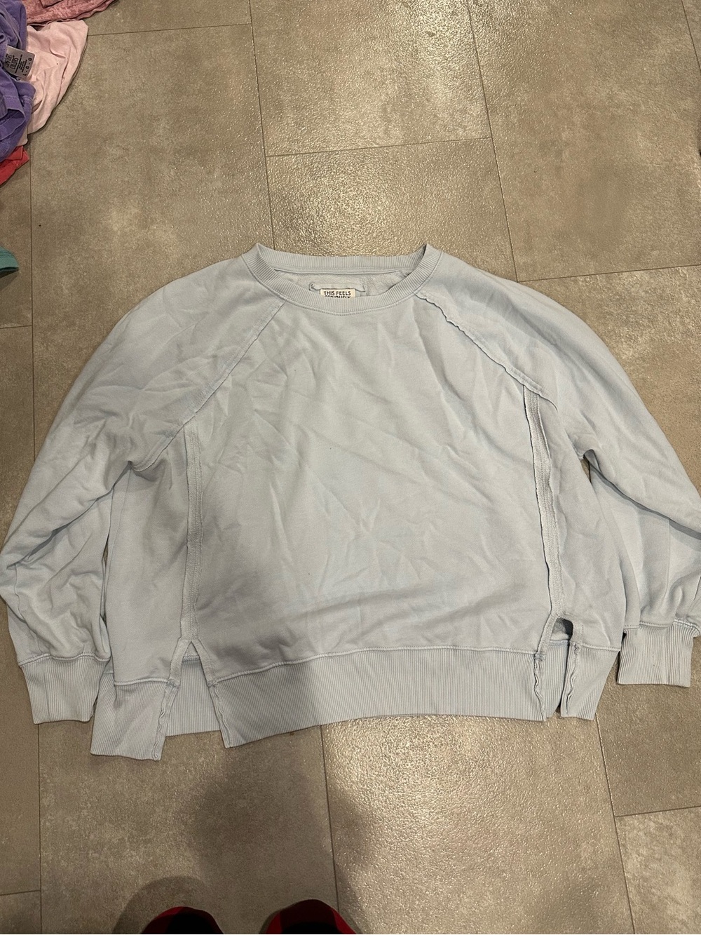 AE Light Blue women’s Crewneck Sweatshirt